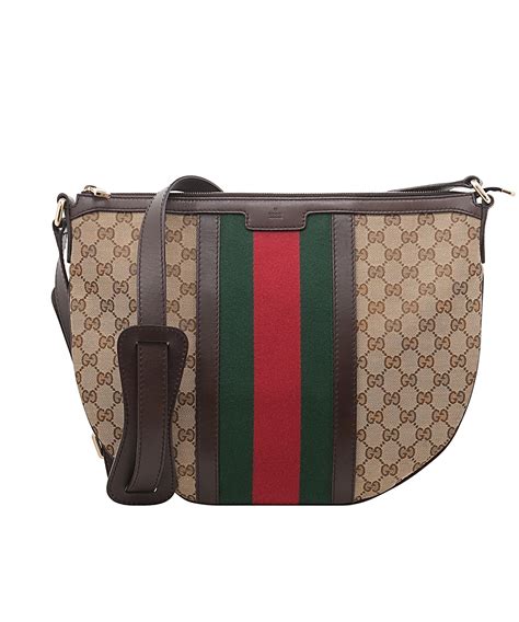 gucci gg crystal canvas crossbody bag|vintage Gucci canvas crossbody bag.